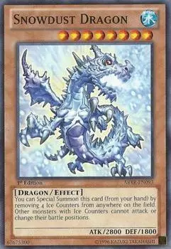 Английское издание Snow Dust Dragon Abyss Rising Неограниченное издание Yu-Gi-Oh! (АБИР-EN093) - - -...