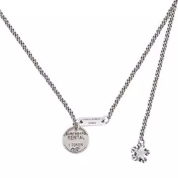 Английское круглое ожерелье со звездой в виде карты, тайское старое ретро, модное, персонализированное, на ключицу, женское