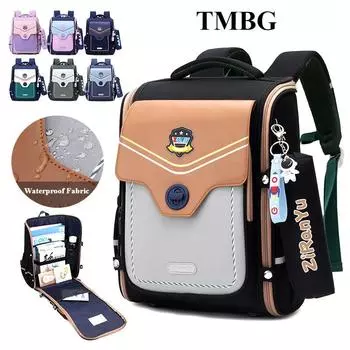 Англия, осень, новая детская школьная сумка, износостойкая, водонепроницаемая, Оксфордская сумка для начальной школы, 3-6 класс, защита позвоночника, снижающая нагрузку, рюкзак унисекс фиолетовый