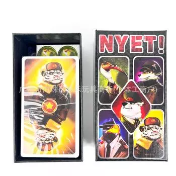 Англо-китайская версия Veto NYET Настольная игра Играйте в покер разными способами Настольная игра