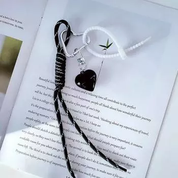 Ангола Красное Сердце Брелок Плетеный Веревочный Подвеска для Сумки Брелок Простой Универсальный Аксессуар для Украшения Сумки