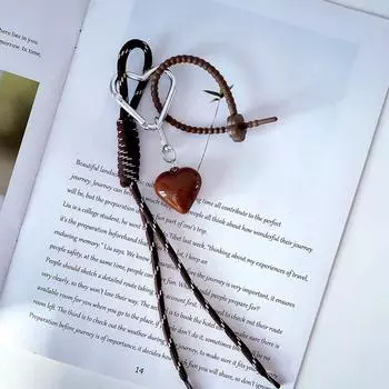 Ангола Красное Сердце Брелок Плетеный Веревочный Подвеска для Сумки Брелок Простой Универсальный Аксессуар для Украшения Сумки