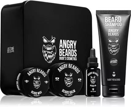 Angry Beards Saloon Set Ensemble Pour La Barbe TU прозрачный