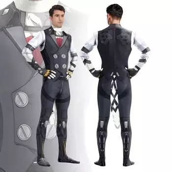 Анимационная игра Zero Cos Косплей Костюм Цифровая печать Хвост Все включено Цельный боди L