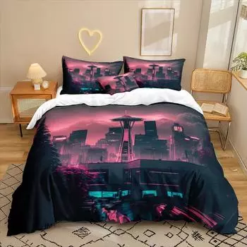 Анимационный Сериал 3D Цифровая Печать Комплект Постельного Белья из Трех Предметов Простыня Пододеяльник 90 * 200 two-piece set