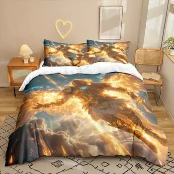 Анимационный Сериал 3D Цифровая Печать Комплект Постельного Белья из Трех Предметов Простыня Пододеяльник 90 * 200 two-piece set