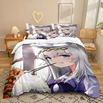 Анимационный Сериал 3D Цифровая Печать Комплект Постельного Белья из Трех Предметов Простыня Пододеяльник 90 * 200 two-piece set