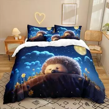 Анимационный Сериал 3D Цифровая Печать Комплект Постельного Белья из Трех Предметов Простыня Пододеяльник 90 * 200 two-piece set