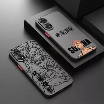 Анимация Jujutsu Kaisen Cute для OPPO Reno 8T 8 7 6 5 ZF SE Pro Plus Lite TPU противоударный матовый полупрозрачный чехол для телефона Reno 6 Z 5G