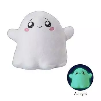 Анимация Lankybox Каваи Светящаяся Плюшевая Игрушка Лиса Квадратная Коробка Наполненная Камнями Мягкая Ghost