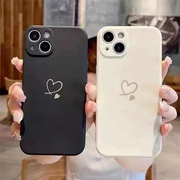 Анимация Прекрасный модный мягкий телефон для Iphone 6 8 14 XS 7X11 13 Max 12 Mini XR Plus Pro 6s Силиконовый силиконовый чехол for Iphone11(6.1 ) античный белый