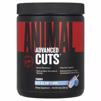 Animal, Advanced Cuts® Powder, Blue Ice Pop, 8,2 унции (235,2 г)