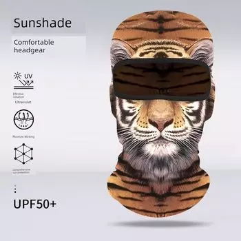 Animal Avatar Ice Silk Headgear Summer Outdoor Hiking Anti-DDoS Digital Print Motorcycle Outdoor Cycling Mask New Arrival 8043-05 All yards