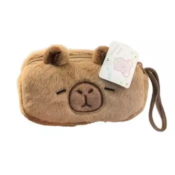 Animal Capybara Plush Pencil Case Zipper Capybara Plush Pencil Pouch Student style 3