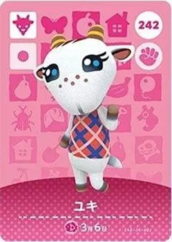 Animal Crossing amiibo Card 3 Yuki Vol. [242]