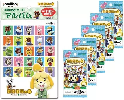 Animal Crossing amiibo card 3rd edition pack amiibo card album Animal Crossing lolol (5 комплект) +