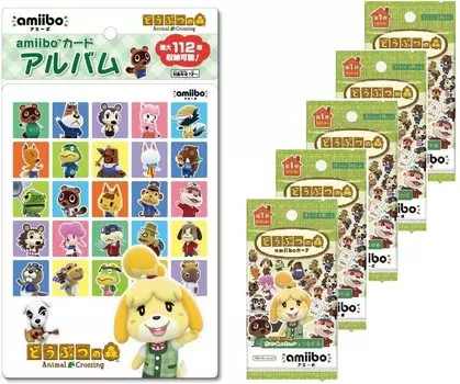 Animal Crossing amiibo Card Volume 1 pack amiibo Card Альбом Animal Crossing lolol (5 комплект) +