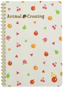 Animal Crossing Канцелярские товары Разное Серия Кольцо Блокнот A Высота 22 см (Фрукты)