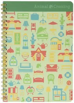 Animal Crossing Stationery Miscellaneous Series Ring Notebook B Height 22cm (Furniture)