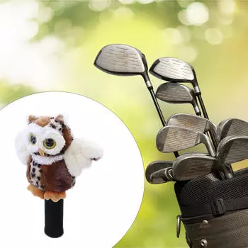 Animal Design Golf Wood Headcover for , Unique Gift Golfers коричневый