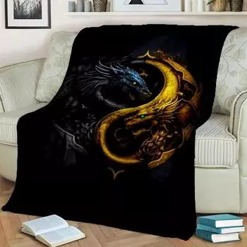Animal Dragon Blanket Ultra Lightweight Soft Plush Flannel Throws Blanket for Sofa Bed Couch best Office Gifts demogorgon 40x50in