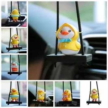 Animal Duck Car Pendant Little Yellow Duck Little Yellow Duck Creative Craft Supplies 3