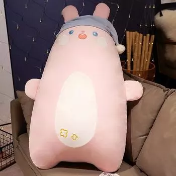 Animal Dumplings Plush Dolls Cute Husky Cat Plush Doll Girl Sleeping On The Bed 60cm