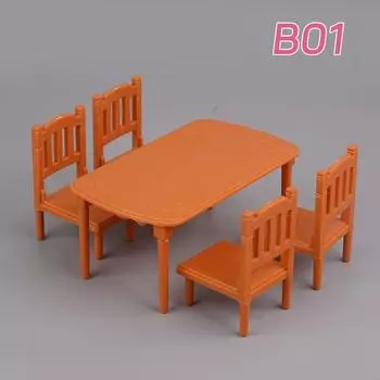 Animal Family Mini Rabbit Doll House Children S Play House Simulation Furniture Set Doll House Girl Toys