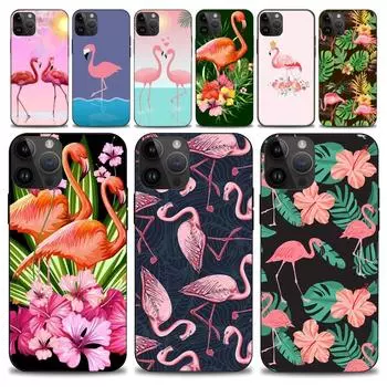 Animal Flamingo Cute Phone Case iphone15 14 13 12 11 Pro Max Mini X 7 8 Soft Case iPhone11PRO