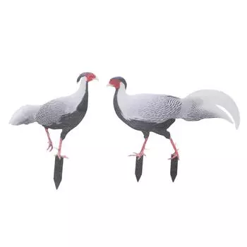 Animal Garden Stakes Multipurpose Double Sided Innovative Waterproof Garden Decorative Statues for Pearl Chicken