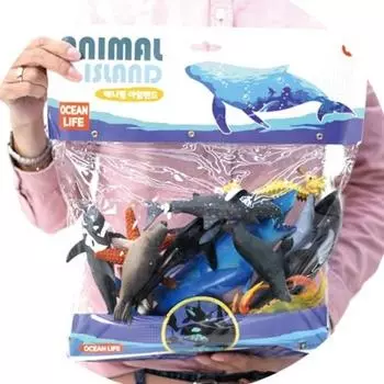 Animal Island OCEAN LIFE набор из 12 фигурок морских животных (6021), 2 шт., популярные игрушки в Корее