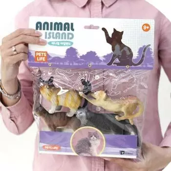 Animal Island PETS LIFE набор из 4 фигурок кошек (6045), 2 шт., популярные игрушки в Корее