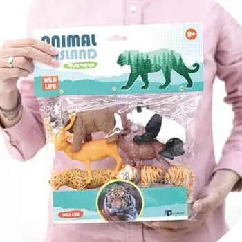 Animal Island WILD LIFE набор из 6 фигурок диких животных (6038), 2 набора, популярные игрушки в Корее