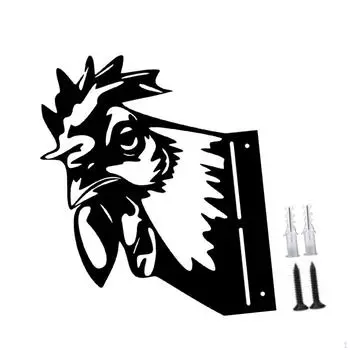 Животное Металл Искусство Силуэт Искусственный Газон Ручной Работы Колья Сад Chick