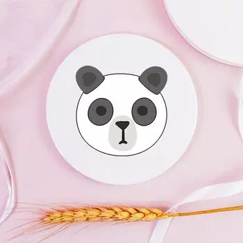 Animal Panda Enamel Coasters for People Who Love Animals Drink Coasters Table Drink Mats Enamel Coasters Table Desk Decor 10cm