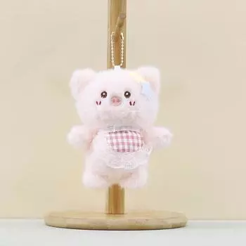 Animal Plush Cute Keyring Pp Cotton Filling Cartoon Style Kids Doll Collector Pig
