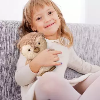 Плюшевая кукла-животное Милая серия животных Мягкая набивная плюшевая кукла Плюшевая игрушка Супермягкая милая кукла Успокаивающая плюшевая игрушка Хлопковая кукла для подарков на день рождения One Size