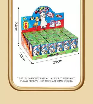 Animal Pull-Back Car Children S Cute Pet Inertia Hexagonal Dinosaur Flamingo Alpaca Fun Sliding Blind Box Toy