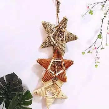 Животное Ribbit Vine Weaving Star Chew Toys Кролик Хомяк Гвинея Шиншиллы Игрушки для чистки зубов Игрушки для шлифовки моляров Товары для животных