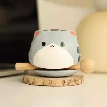 Animal Shape Small Wooden Fish with Mallet Percussion Toy Baby/Kids/Children/Toddler panda