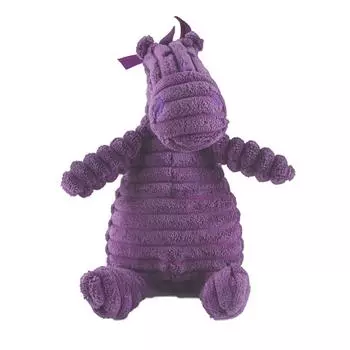 Игрушка-пищалка для животных, шуршащая, плюшевая, для декомпрессии, жевательная, со звуком животного, плюшевая игрушка, фиолетовая, для собаки, питомца