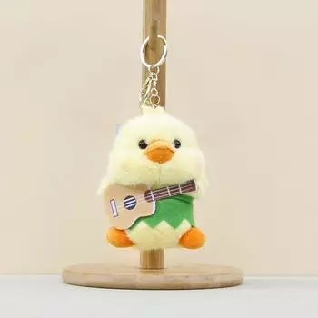 Animal Themed Plush Keychain Cute Pp Cotton Filling Bag Key Accessories Ring