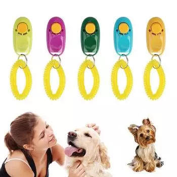 Animal Training with Wrist Strap Mini Puppy Training Accessories Dog Whistle Dog Toy Dog Clicker небесно-голубой