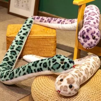 Animal Year of The Snake Plush Toys Chinese Snake Year Mascot Doll Snake Plush Toys New Years коричневый