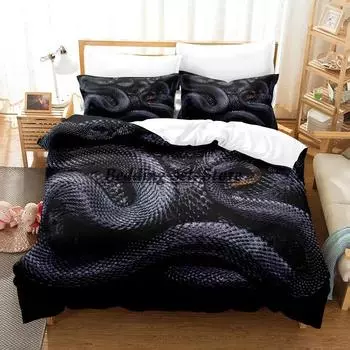 Animal Yinuoda Snake Bedding Set Single Twin Full Queen King Size Bed Set Aldult Kid Bedroom Duvetcover Sets Anime Bed 70x133cm 2pcs