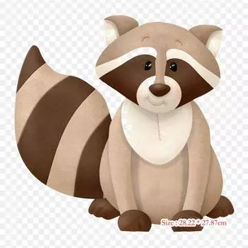 Animales Tiernos Del Bosque Dibujos белка животное утюг на теплопередаче печать виниловые нашивки наклейки для одежды DIY аппликации моющиеся нашивки