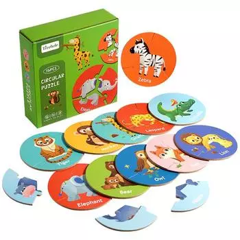 Animals Marine Forest Puzzle Board Educational Toy Learning Cognitive Training Forest