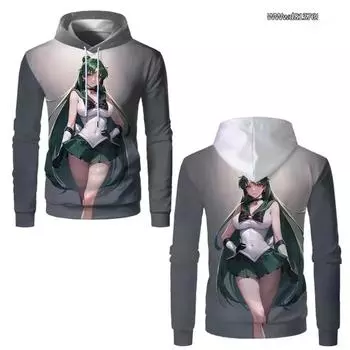 Аниме 3D печатные мужские толстовки с капюшоном модные повседневные смешные толстовки для девочек большие уличные женские толстовки одежда топы S