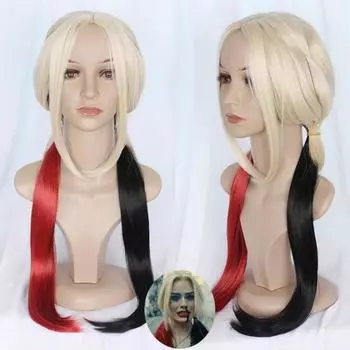 Аниме 70 см, двухцветный двойной хвостик, парик-самоубийца, косплей, вечеринка, все члены, собранная оперативная группа X, парики для Хэллоуина 70CM бежевый