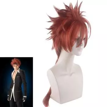 Аниме 75 см FF7 Final Fantasy VII FFVII Reno 75 см красные длинные высокотемпературные волокна волосы парики аксессуары косплей парик 75CM коричневый